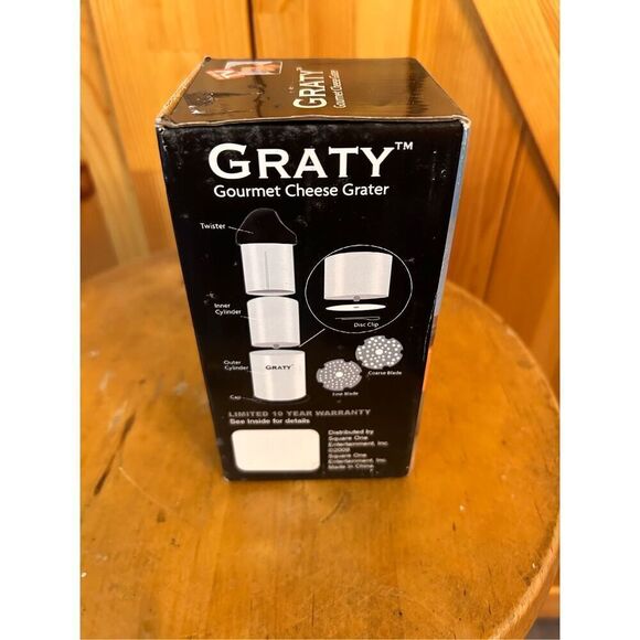 Graty Gourmet Cheese Grater Shredder Coarse and Fine Cheese New As Seen TV (4525 - Picture 5 of 8